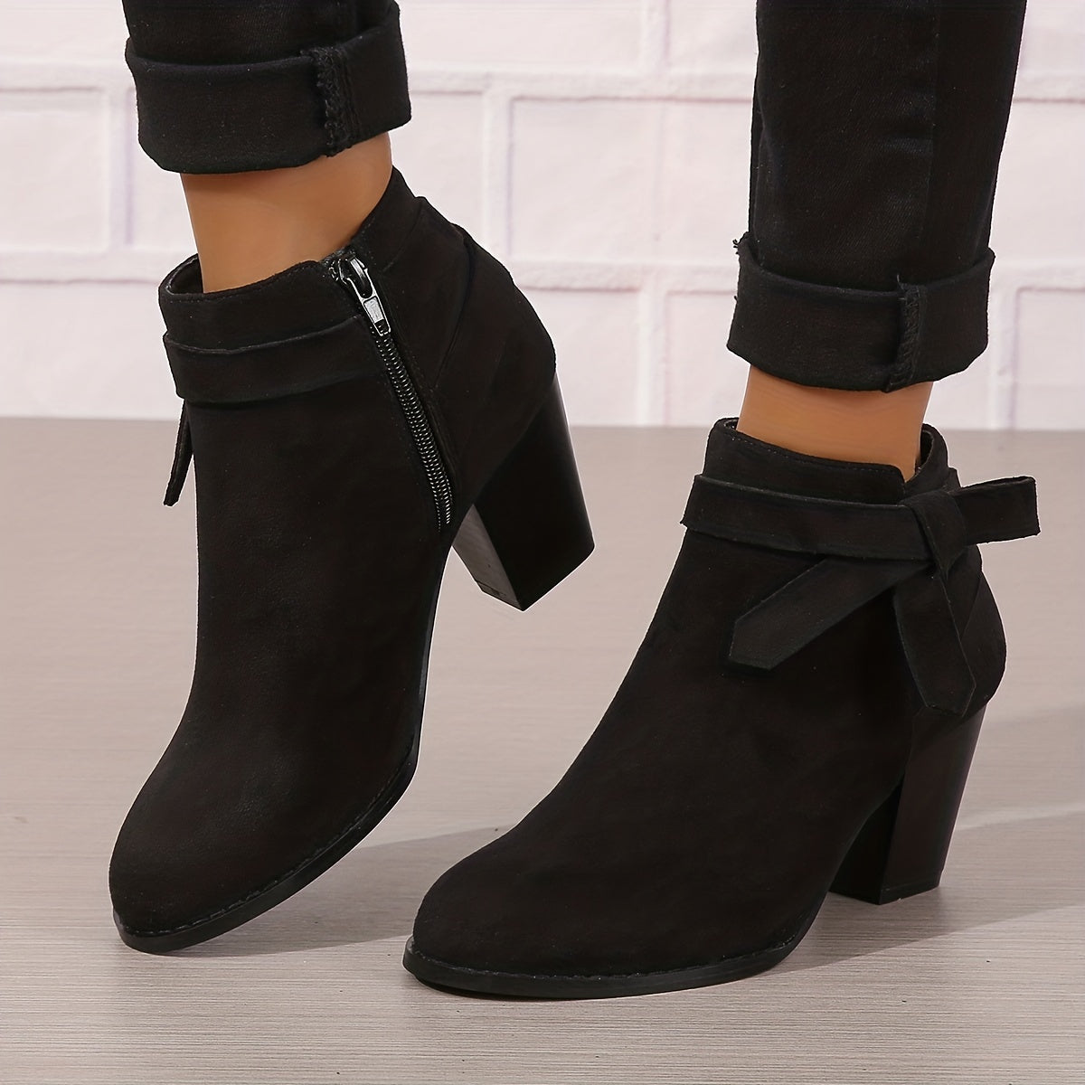 Léa | Bottines Élégantes à Talon Stable