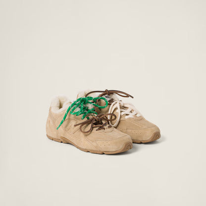 530 SL Runner – Bleached Leather & Shearling Edition (Écru)