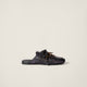 530 SL Mules – Bleached Leather & Gum Sole Black Edition