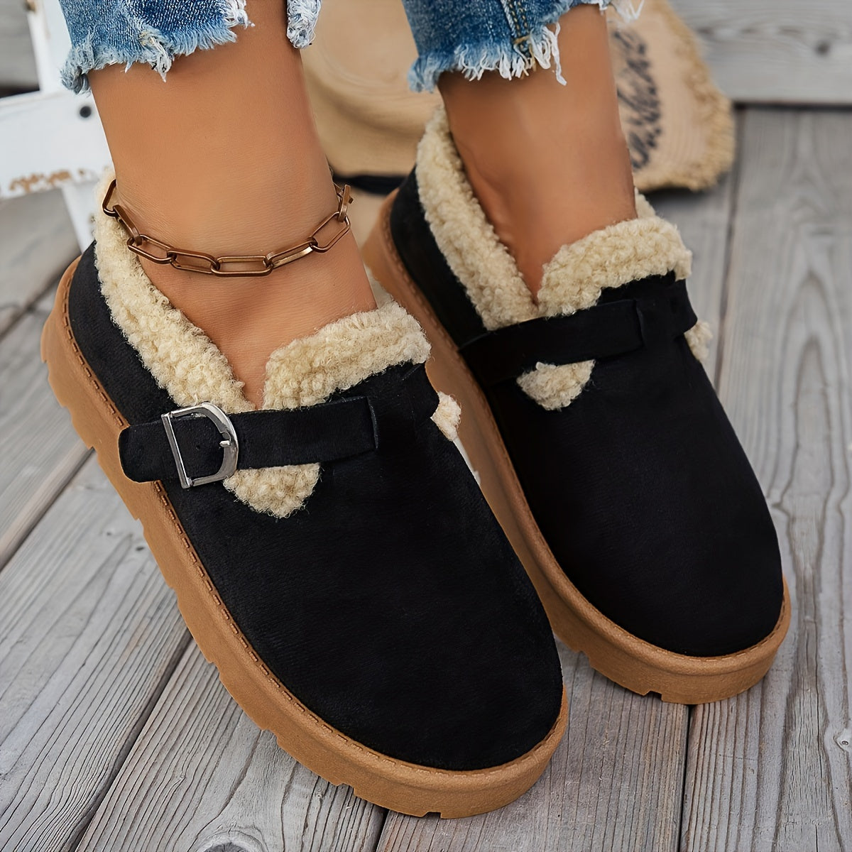 Lina | Bottines d’hiver douillettes à soutien ergonomique