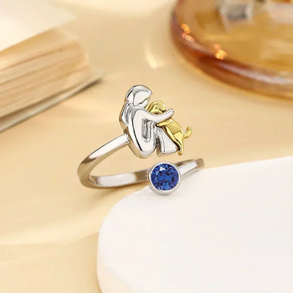 Rose™ - Bague avec Icône de Chien